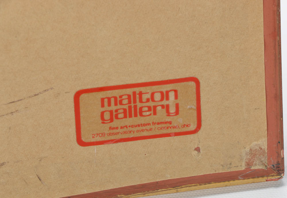 Signed Limited Edition Mixed Media Serigraph "Yellow Madonna"