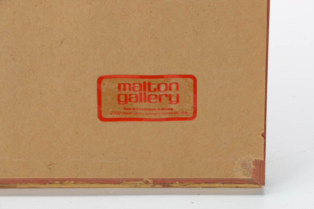 Signed Limited Edition Mixed Media Serigraph "Violet Madonna"