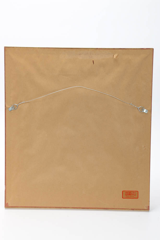 Signed Limited Edition Mixed Media Serigraph "Violet Madonna"