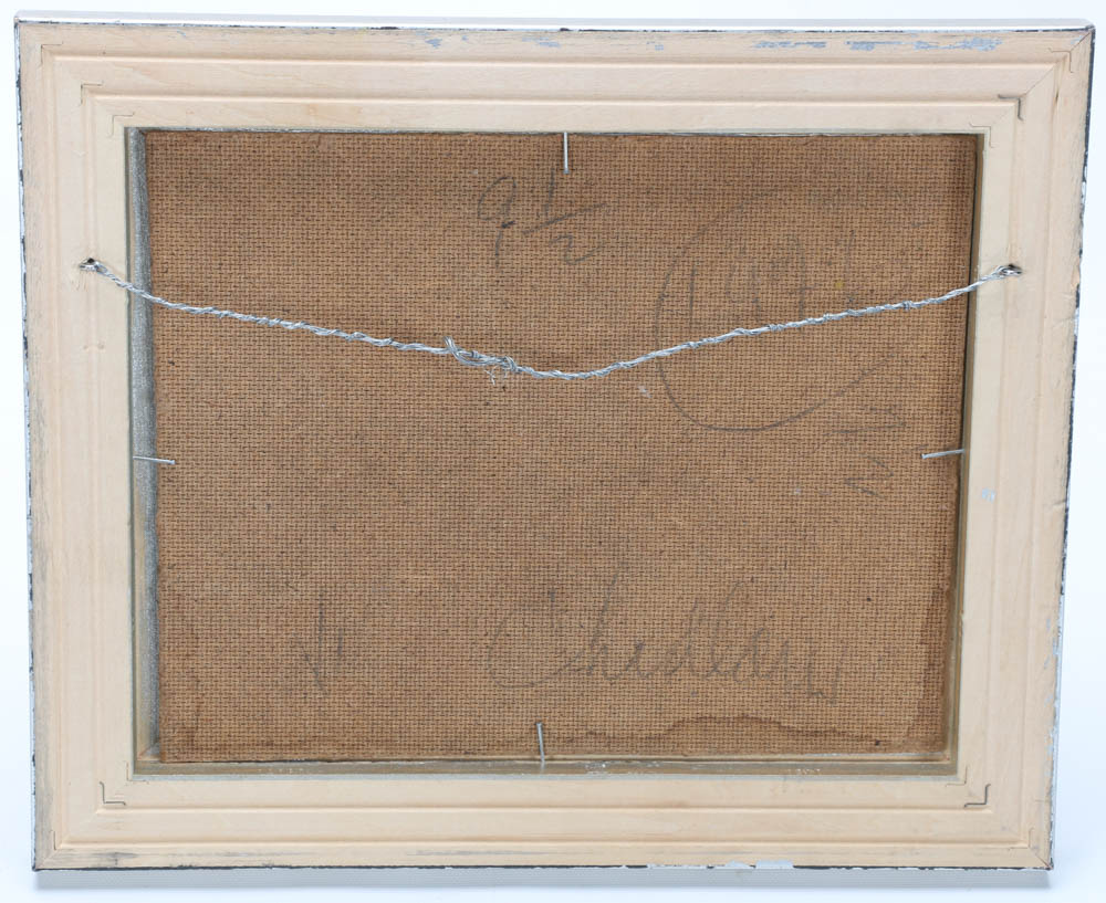 Paul Chidlaw Original 1976 Abstract Oil on Composite Board