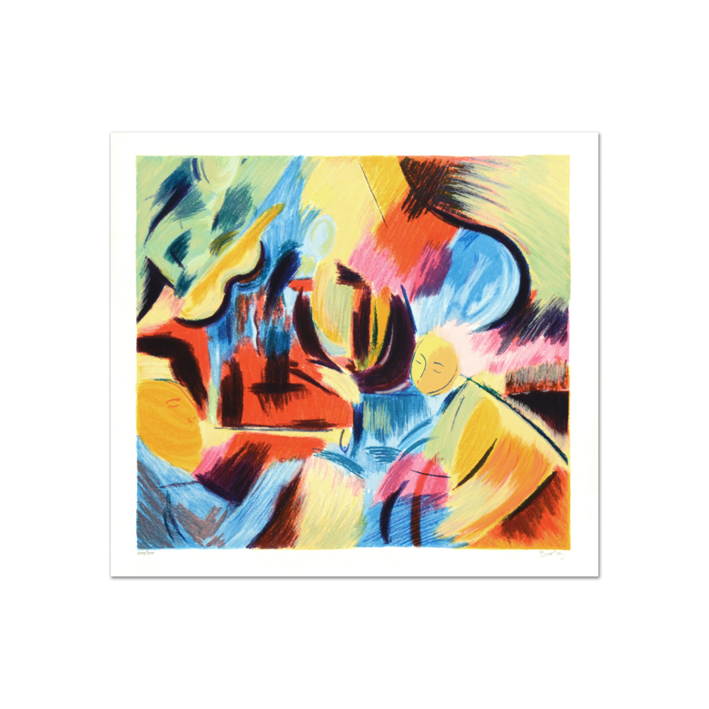 David Bovetez Limited Edition Signed Lithograph "Jazz Musician"