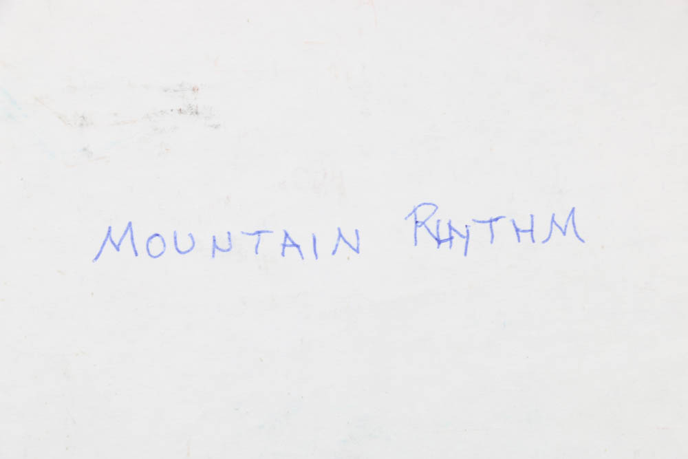 Jack Meanwell Original 1999 Oil on Canvas Board "Mountain Rhythm"