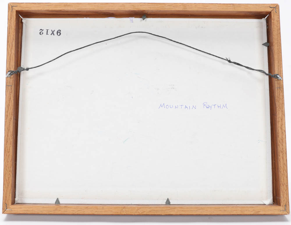 Jack Meanwell Original 1999 Oil on Canvas Board "Mountain Rhythm"