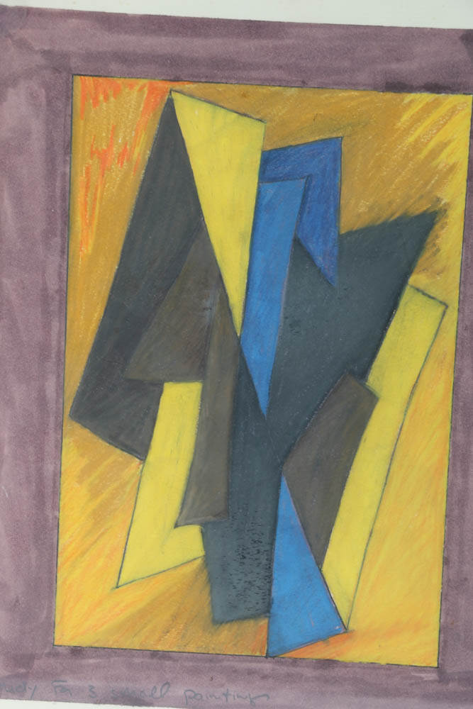 Mixed Media Painting "Study for 3 Small Paintings"