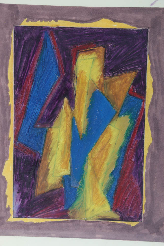 Mixed Media Painting "Study for 3 Small Paintings"