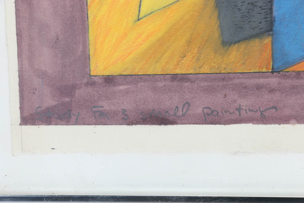 Mixed Media Painting "Study for 3 Small Paintings"