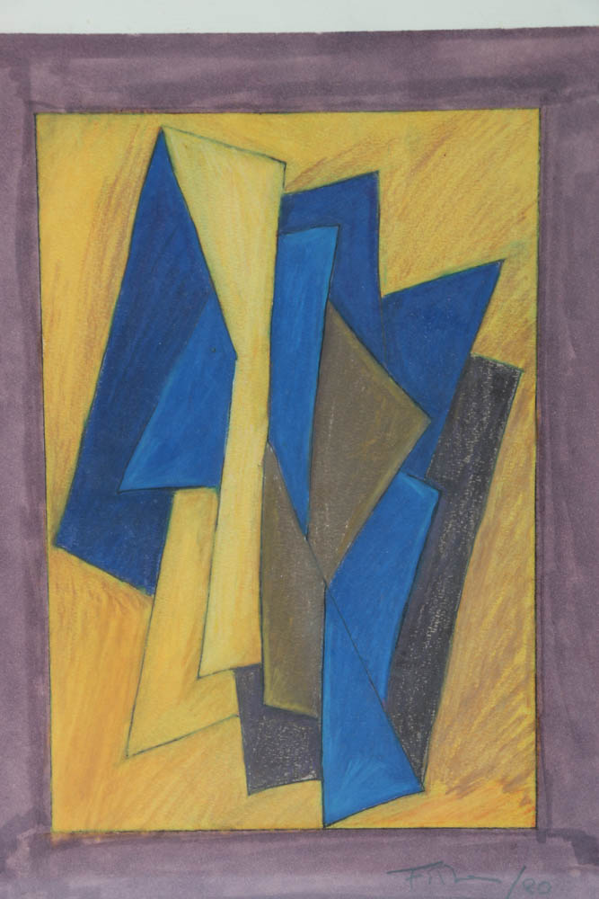 Mixed Media Painting "Study for 3 Small Paintings"