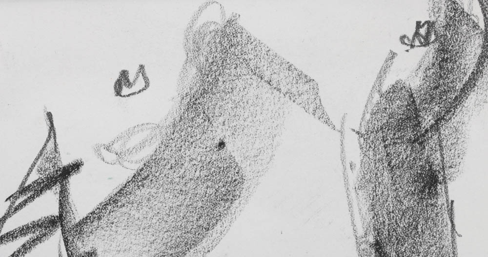 Robbie Kemper Original Charcoal Drawing "Nude #143"