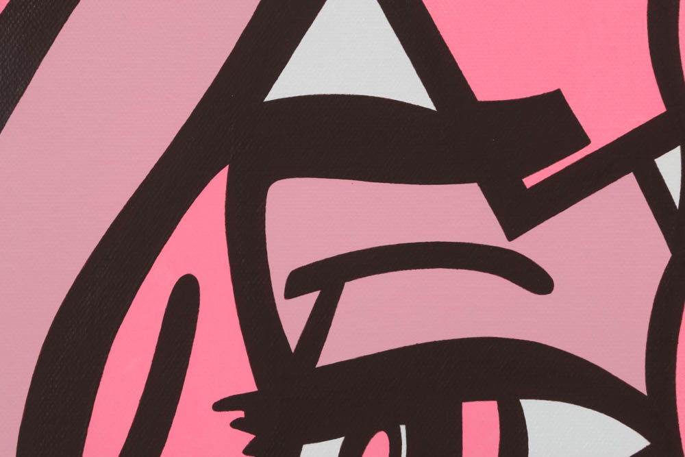 Terry Kennedy Original Pop Art Acrylic on Canvas "The Secret (Bubblegum)"