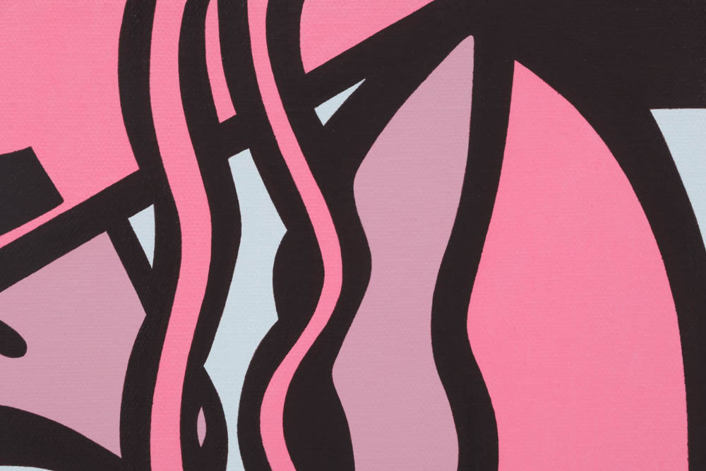 Terry Kennedy Original Pop Art Acrylic on Canvas "The Secret (Bubblegum)"