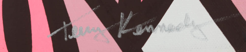 Terry Kennedy Original Pop Art Acrylic on Canvas "The Secret (Bubblegum)"