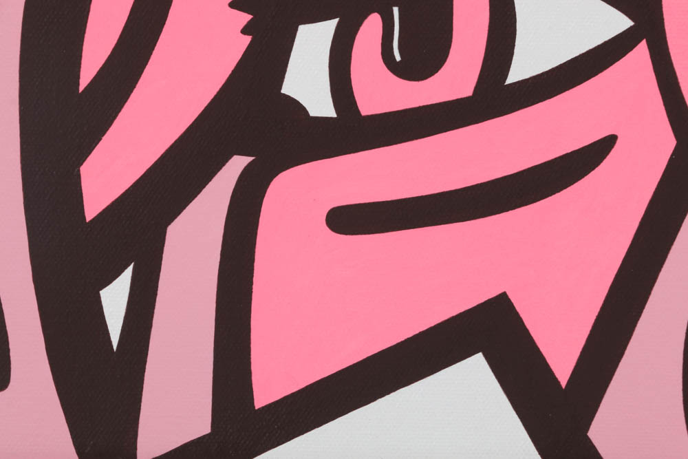 Terry Kennedy Original Pop Art Acrylic on Canvas "The Secret (Bubblegum)"