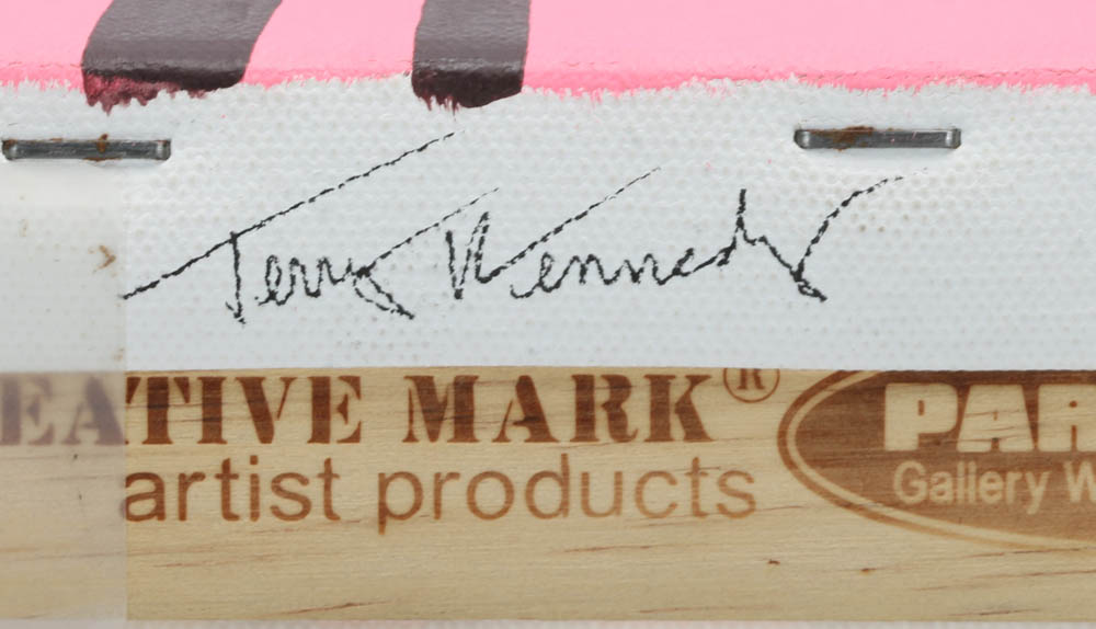 Terry Kennedy Original Pop Art Acrylic on Canvas "The Secret (Bubblegum)"