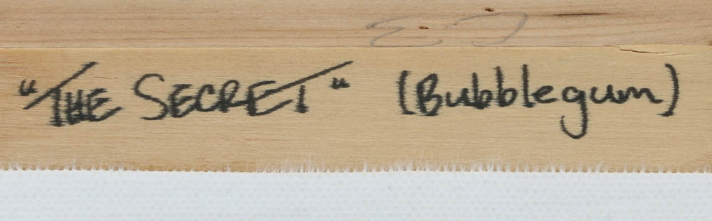 Terry Kennedy Original Pop Art Acrylic on Canvas "The Secret (Bubblegum)"