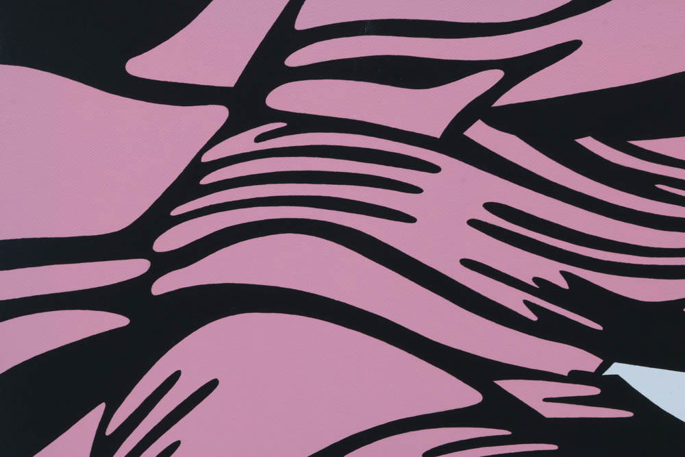 Terry Kennedy Original Pop Art Acrylic on Canvas "Windblown"