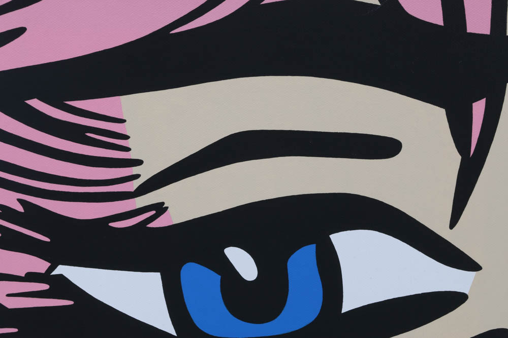 Terry Kennedy Original Pop Art Acrylic on Canvas "Windblown"