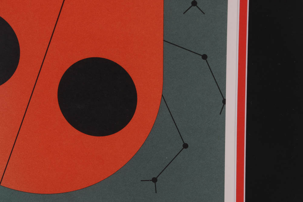 Charley Harper Signed Lithograph "Ladybug"