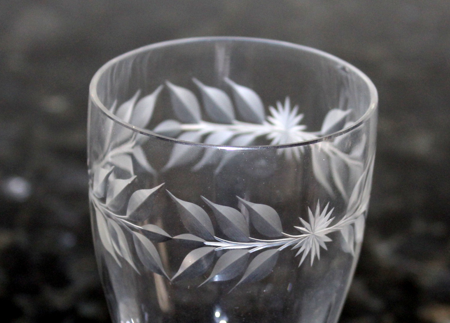 Etched Vintage Glassware