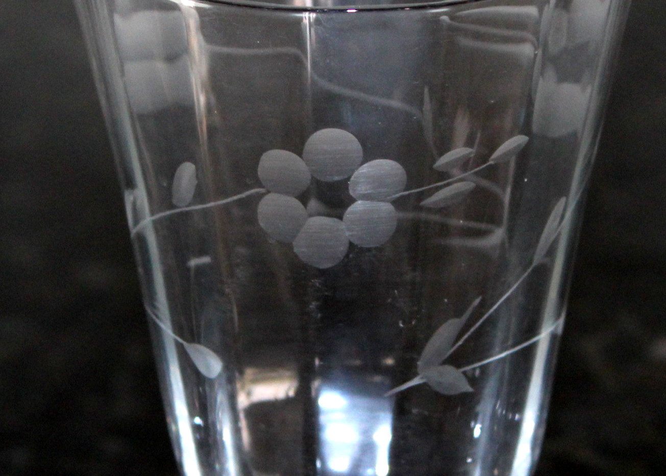 Etched Vintage Glassware