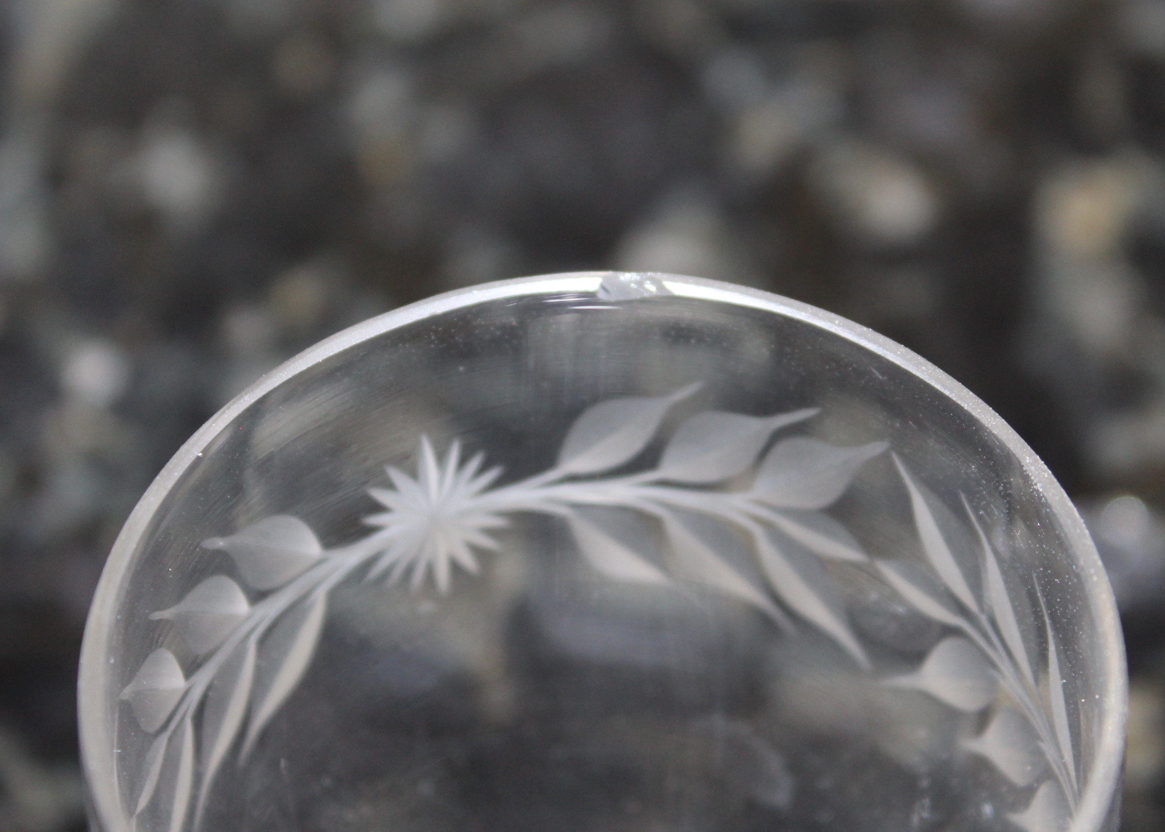 Etched Vintage Glassware