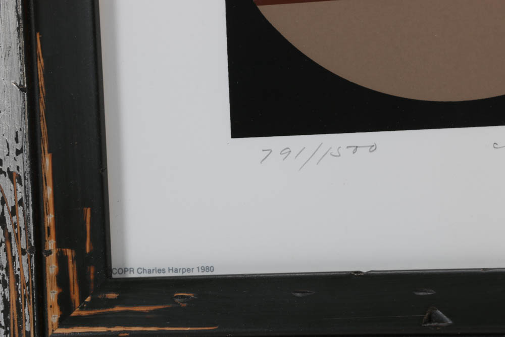 Charley Harper Signed Limited Edition 1980 Serigraph "Potluck"