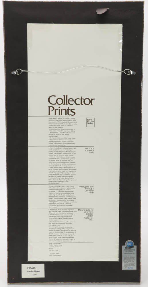 Charley Harper Signed Limited Edition 1980 Serigraph "Potluck"