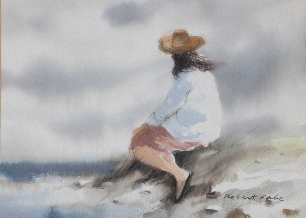 Robert Fabe Original Watercolor on Paper