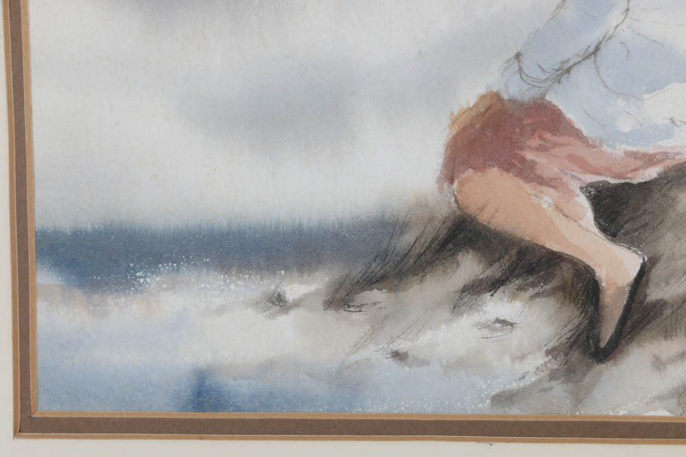 Robert Fabe Original Watercolor on Paper