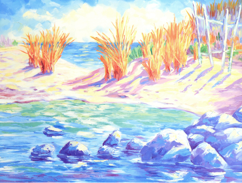 Adam Signed Limited Edition Offset Lithograph "La Playa Arenosa"