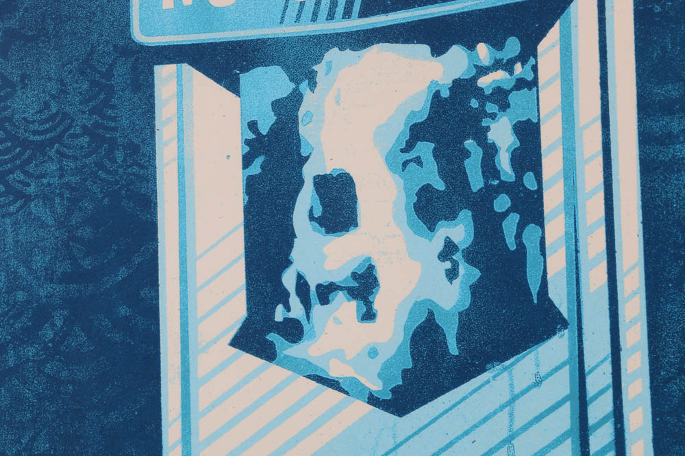 Shepard Fairey Signed Limited Edition 2016 Serigraph "Danger No Smoking"