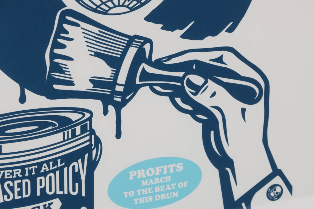 Shepard Fairey Signed Limited Edition 2016 Serigraph "Paint it Black"