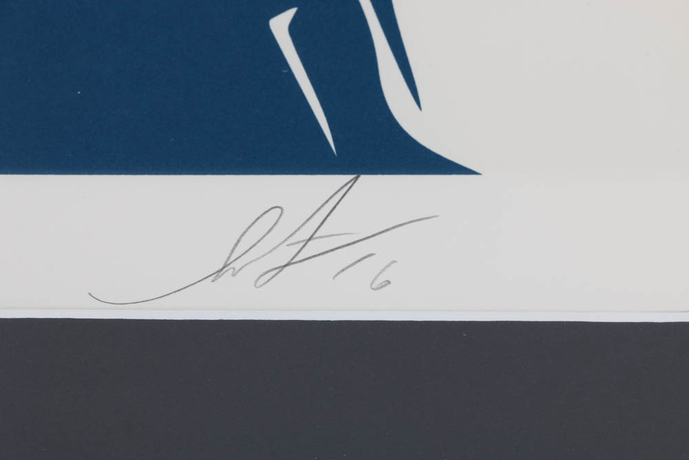 Shepard Fairey Signed Limited Edition 2016 Serigraph "Paint it Black"