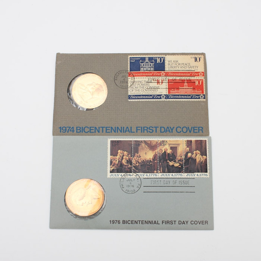 1974 and 1976 Bicentennial First Day Covers