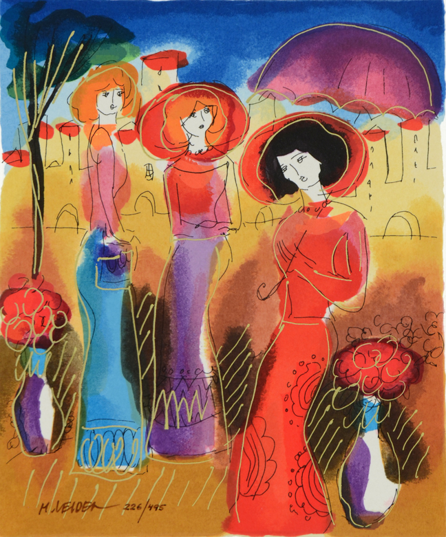 Moshe Leider Limited Edition Signed Serigraph "Summer Day"