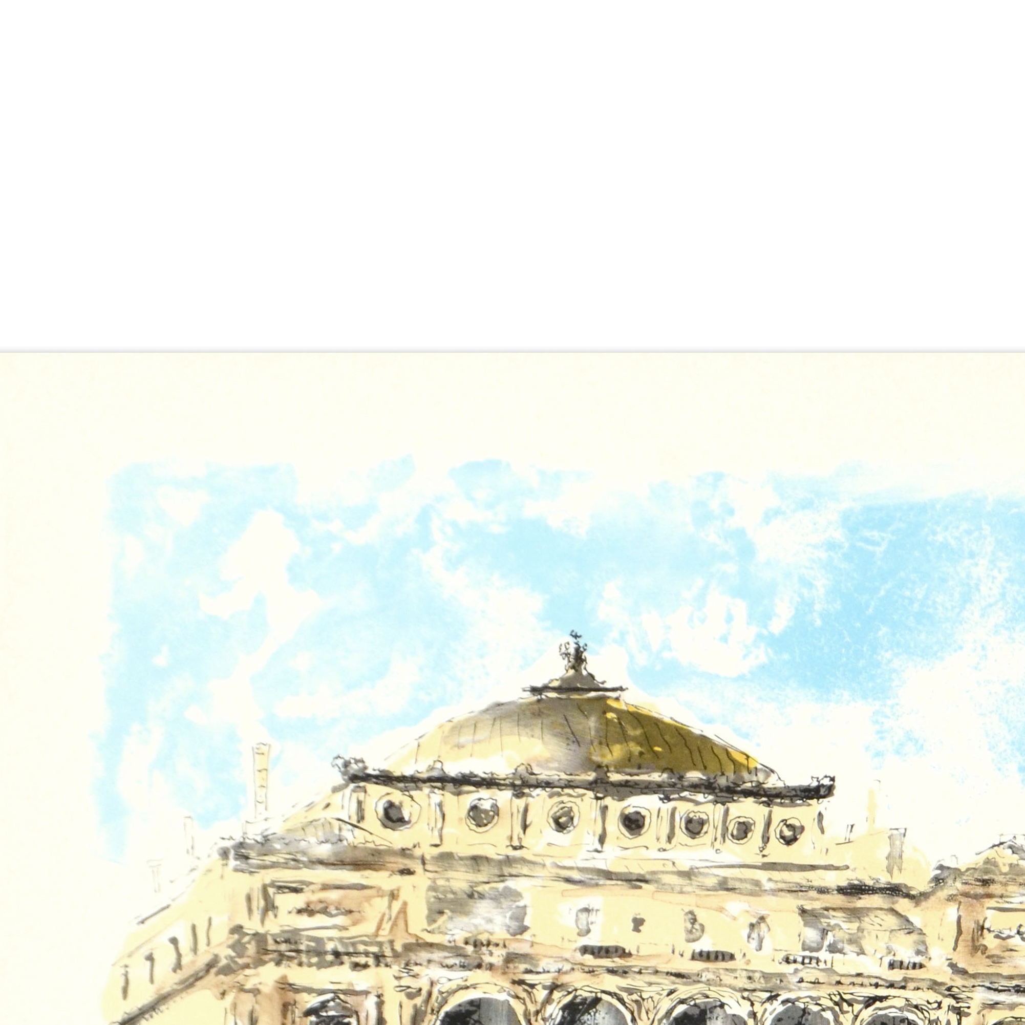 Urbain Huchet Limited Edition Signed Lithograph "Paris"