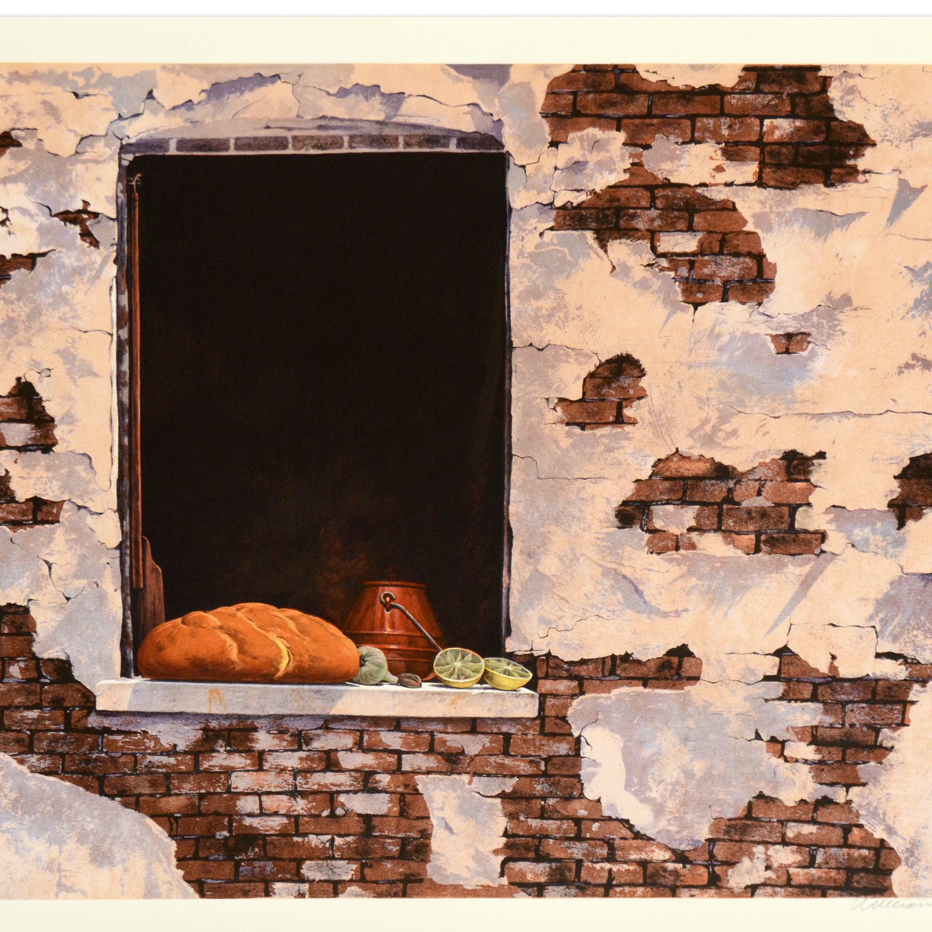 William Nelson Signed Limited Edition Lithograph "The Baking"