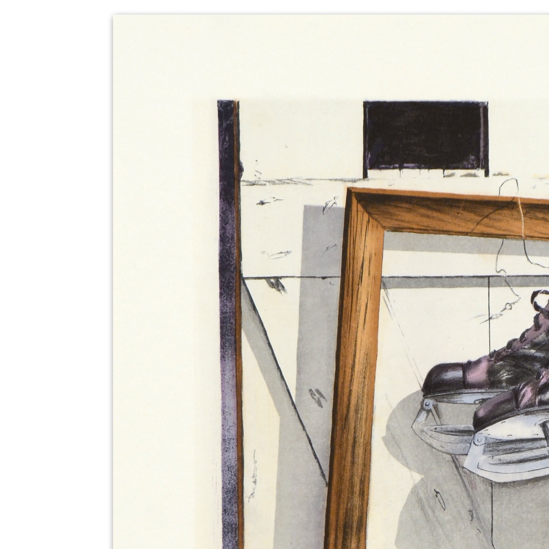 William Nelson Signed Limited Edition Lithograph "Still Life on Barn"