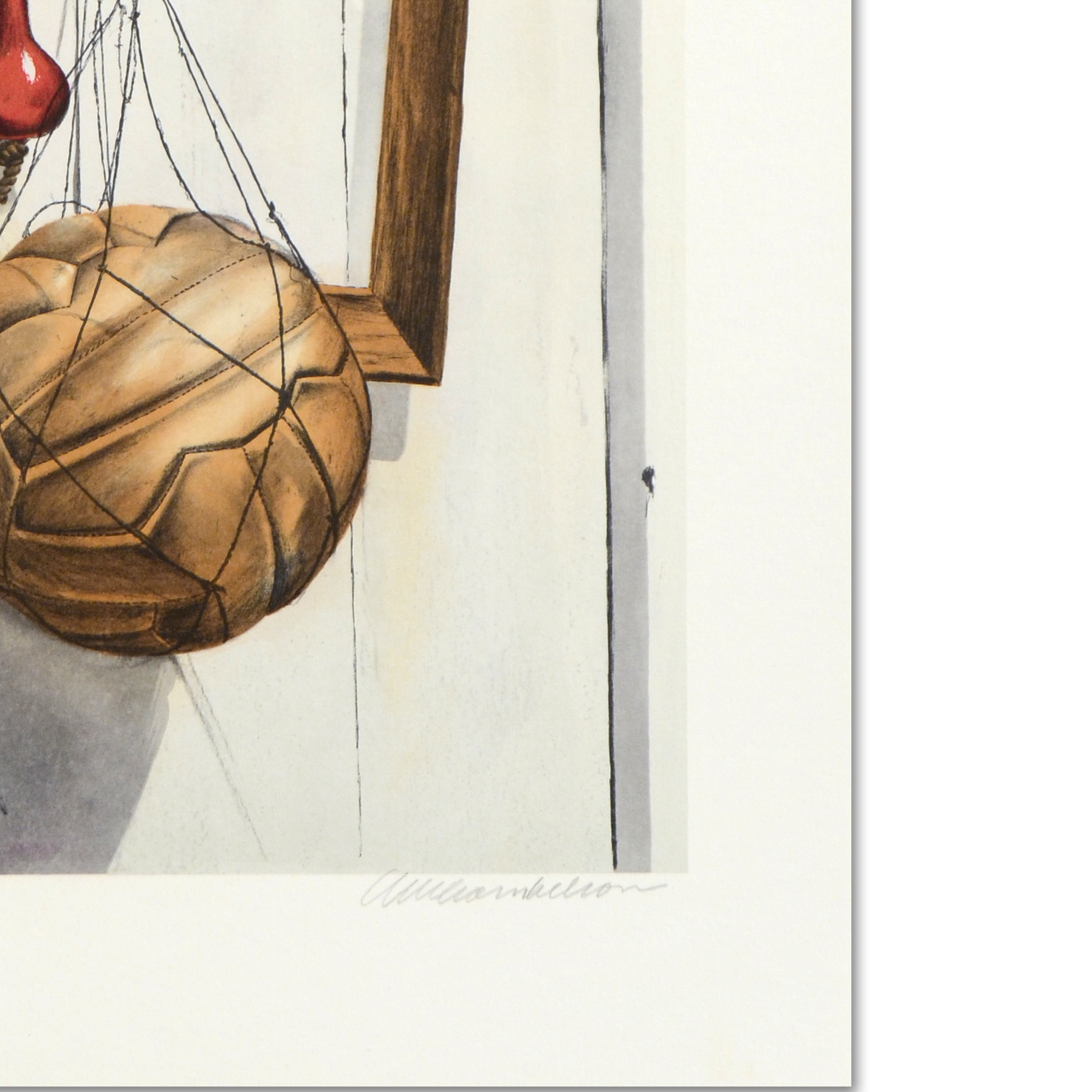 William Nelson Signed Limited Edition Lithograph "Still Life on Barn"