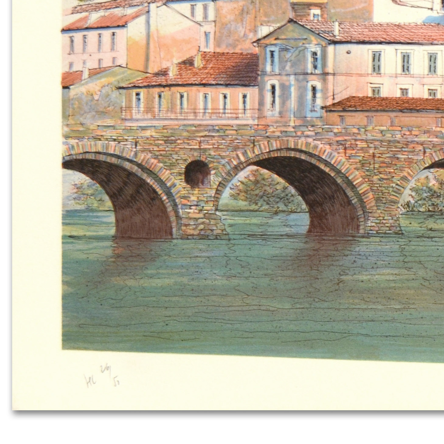 Rolf Rafflewski Signed Limited Edition Lithograph on Paper "Chateau de la Loire III"