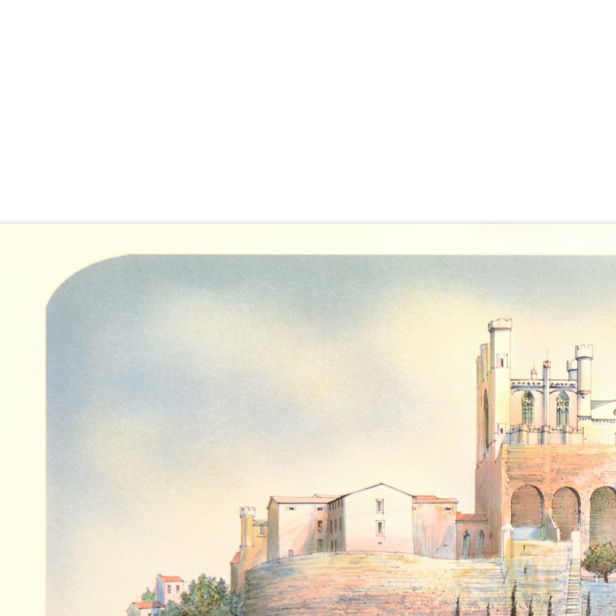 Rolf Rafflewski Signed Limited Edition Lithograph on Paper "Chateau de la Loire III"