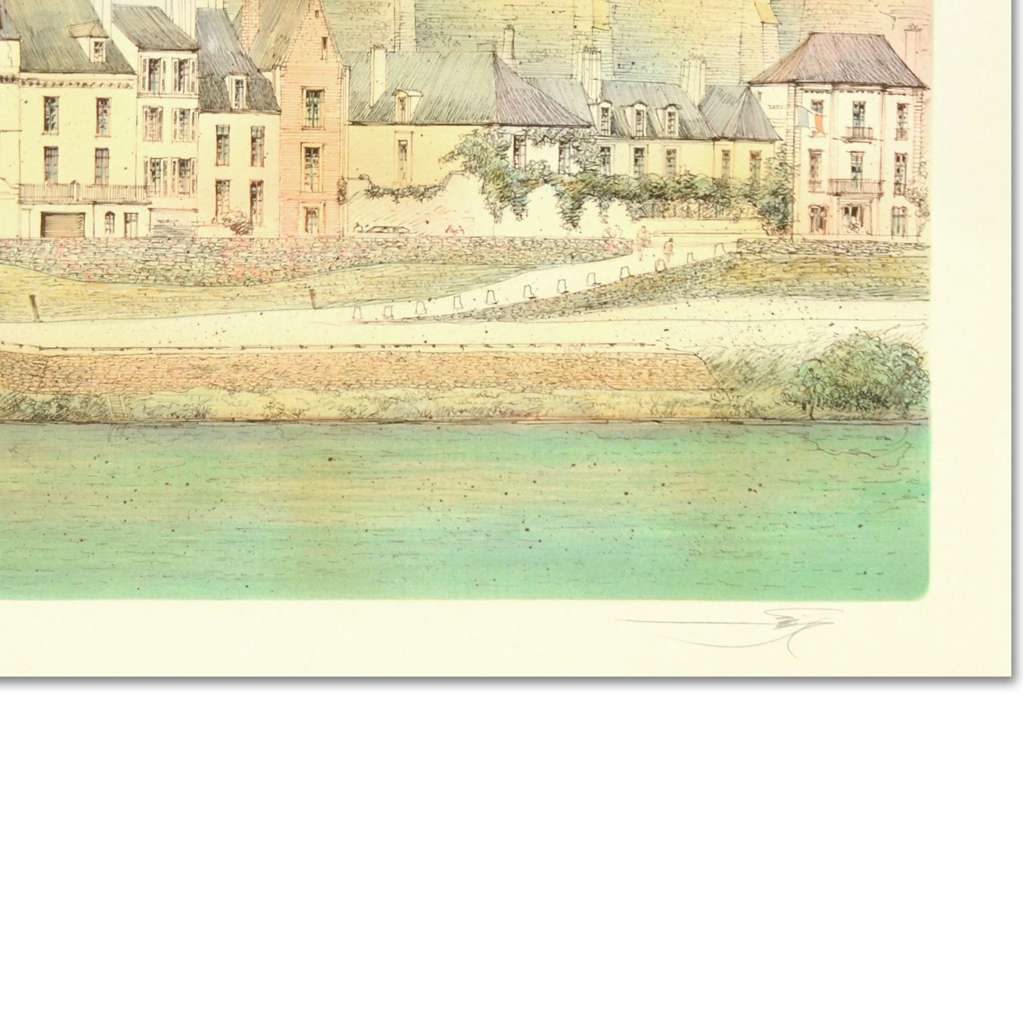 Rolf Rafflewski Signed Limited Edition Lithograph on Paper "Chateau"