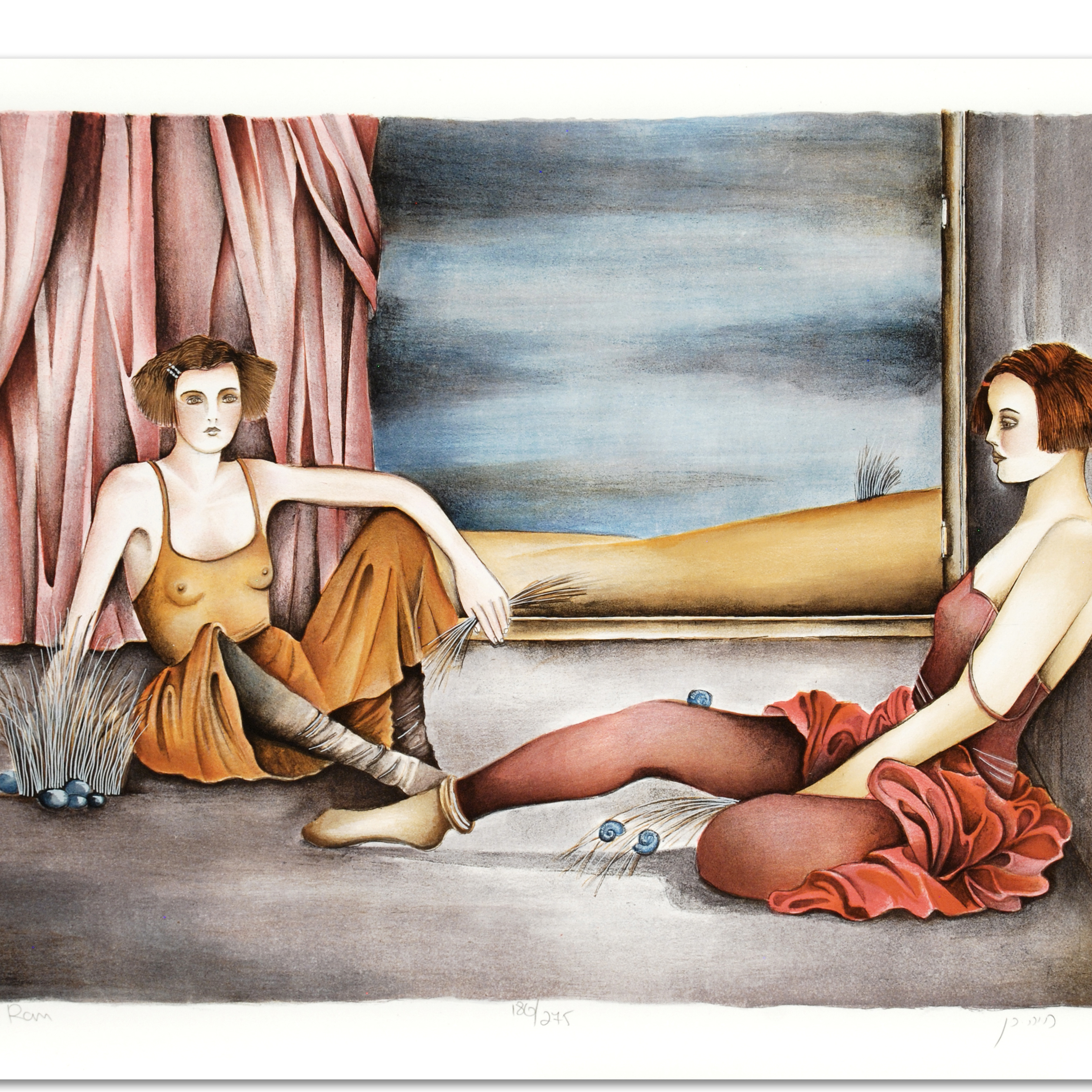 Haya Ran Signed Limited Edition Lithograph on Paper "Motherhood"