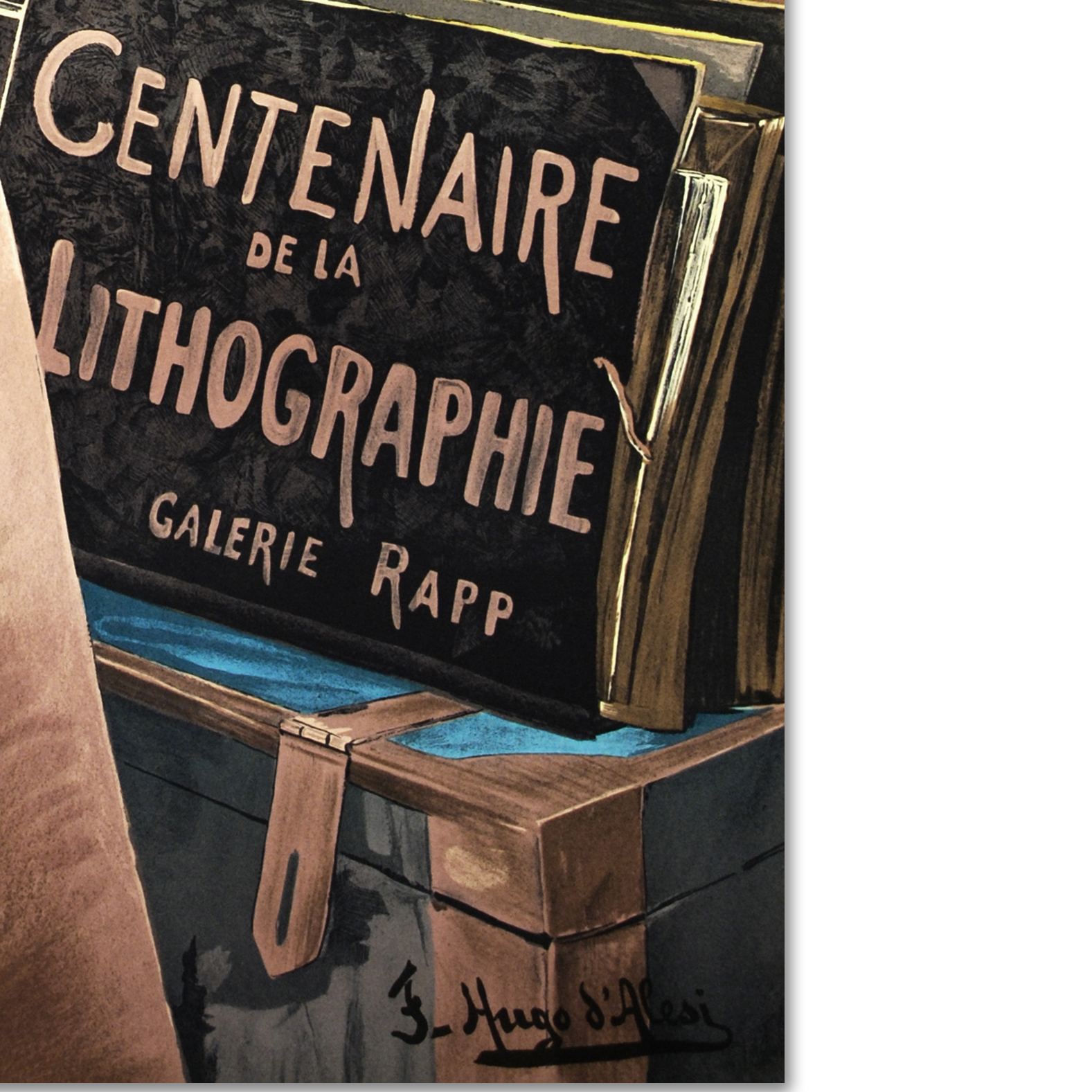 RE Society After Hugo D'Alesi Lithograph on Paper "Exposition Du Centenaire"