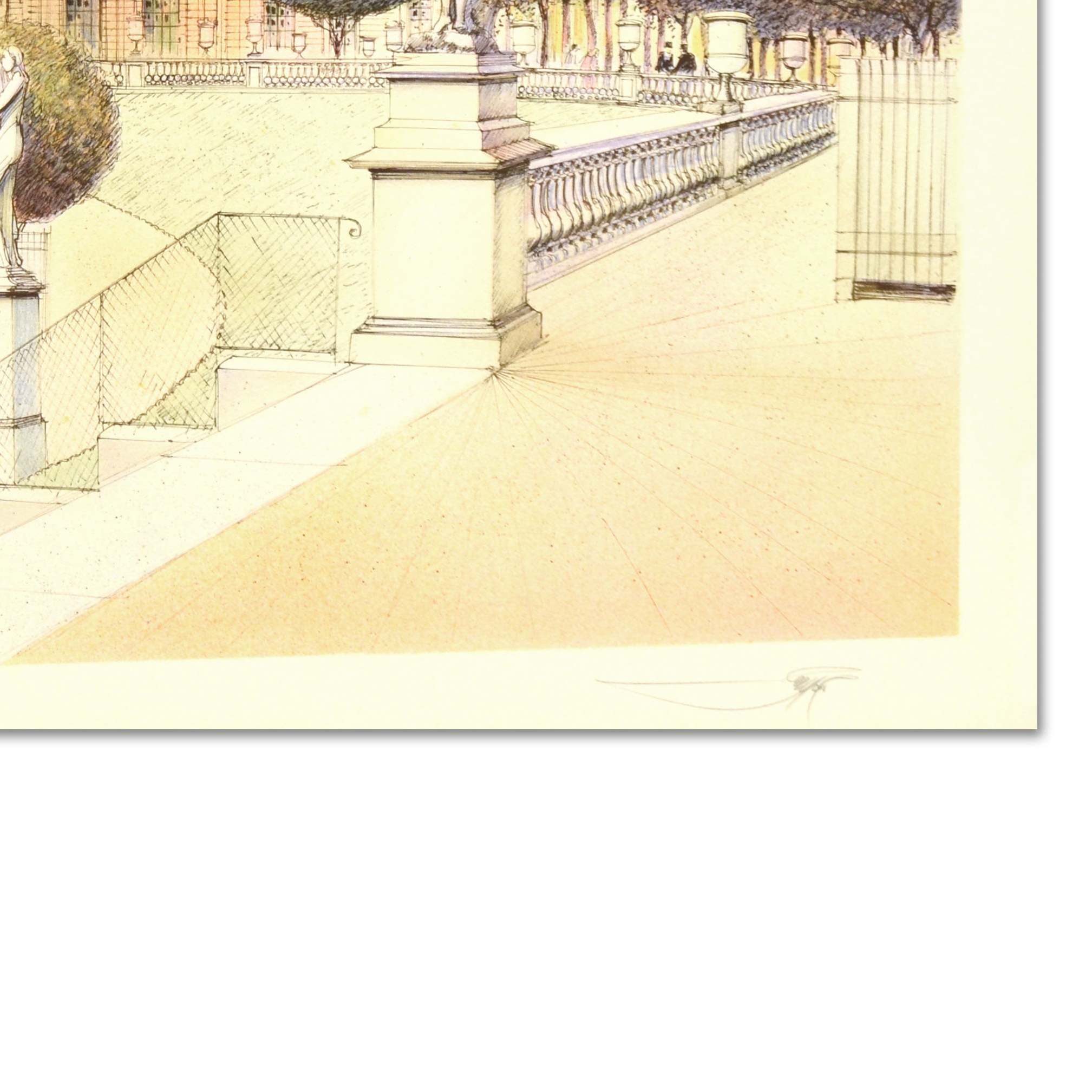 Rolf Rafflewski Signed Limited Edition Lithograph on Paper "Paris III"