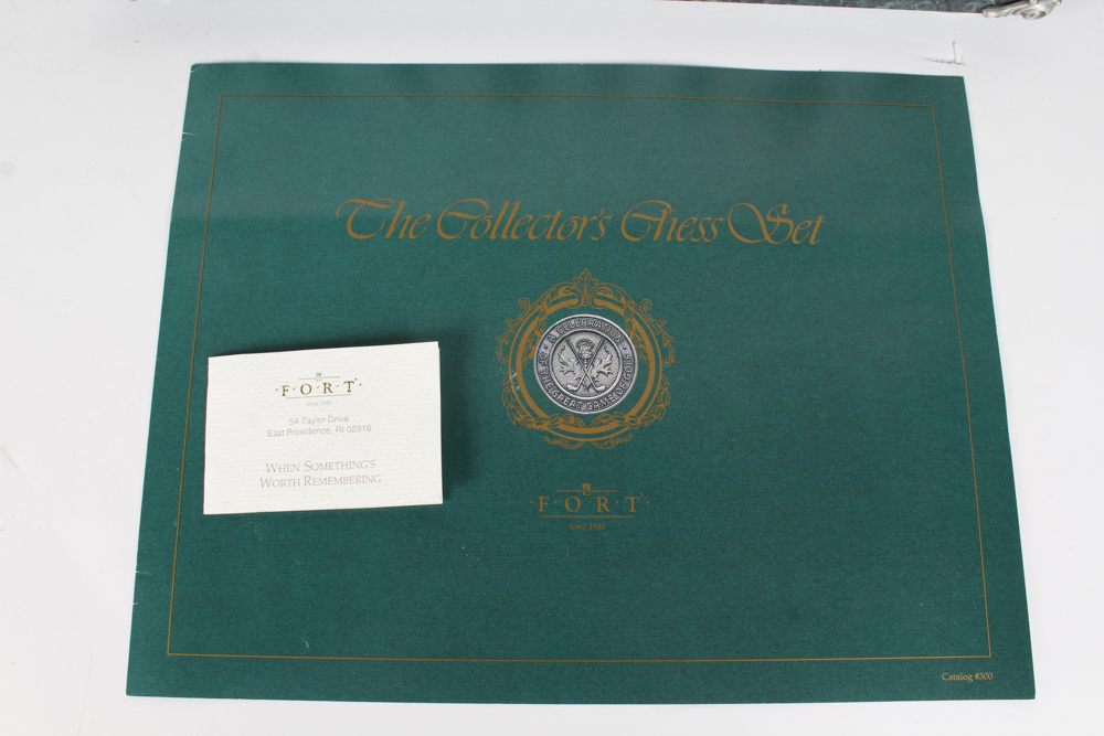 Fort Marble and Pewter Golf Chess Set