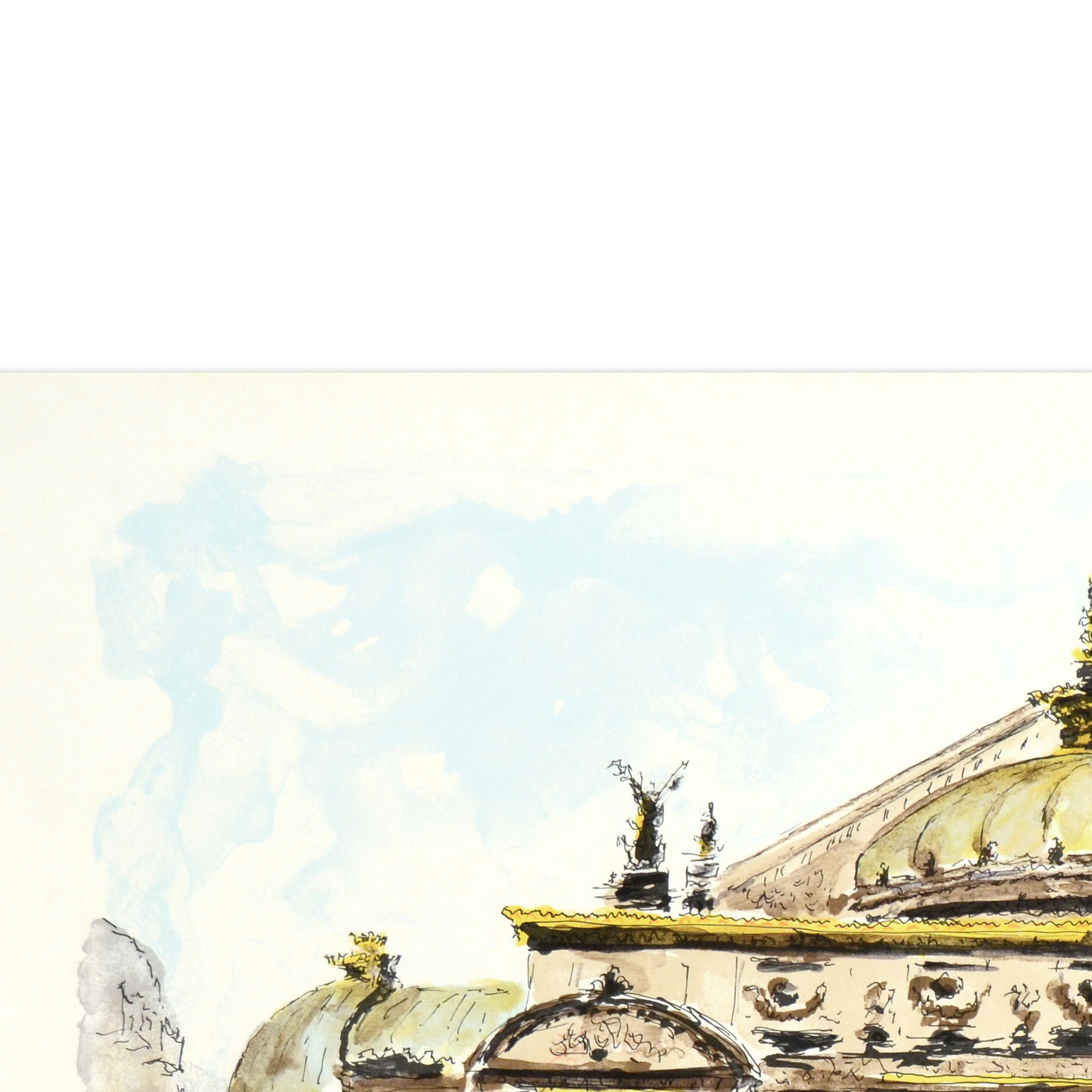 Urbain Huchet Limited Edition Signed Lithograph "L'Opéra"