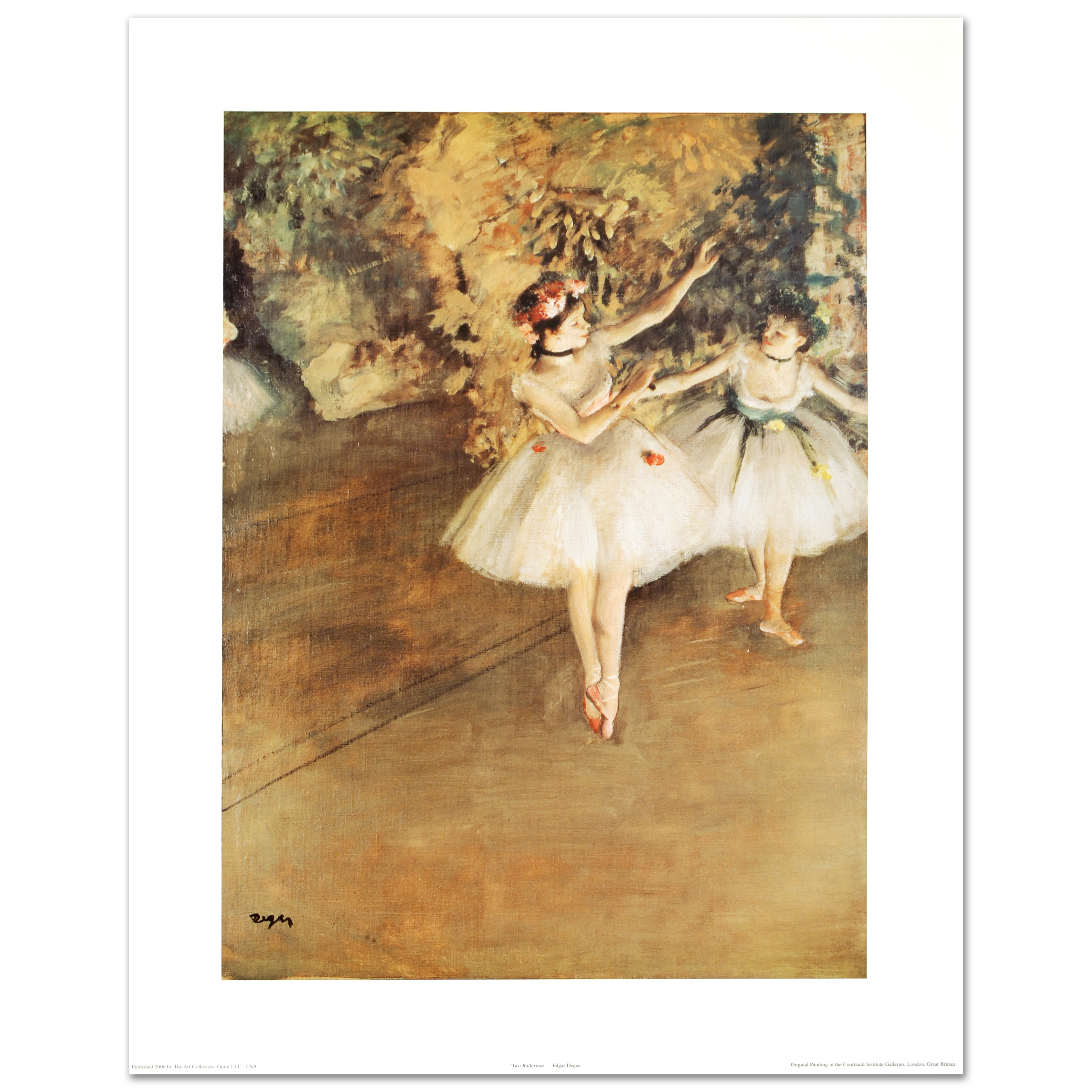 After Degas Fine Art Print "Two Ballerinas"