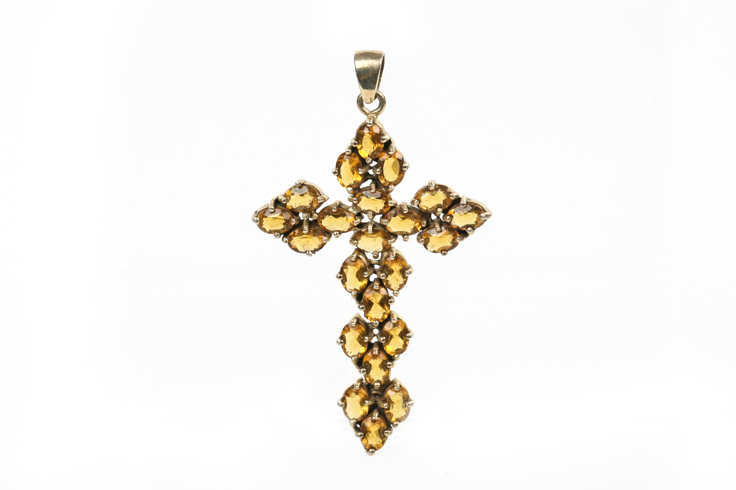 Sterling Silver Vermeil Cross Pendant