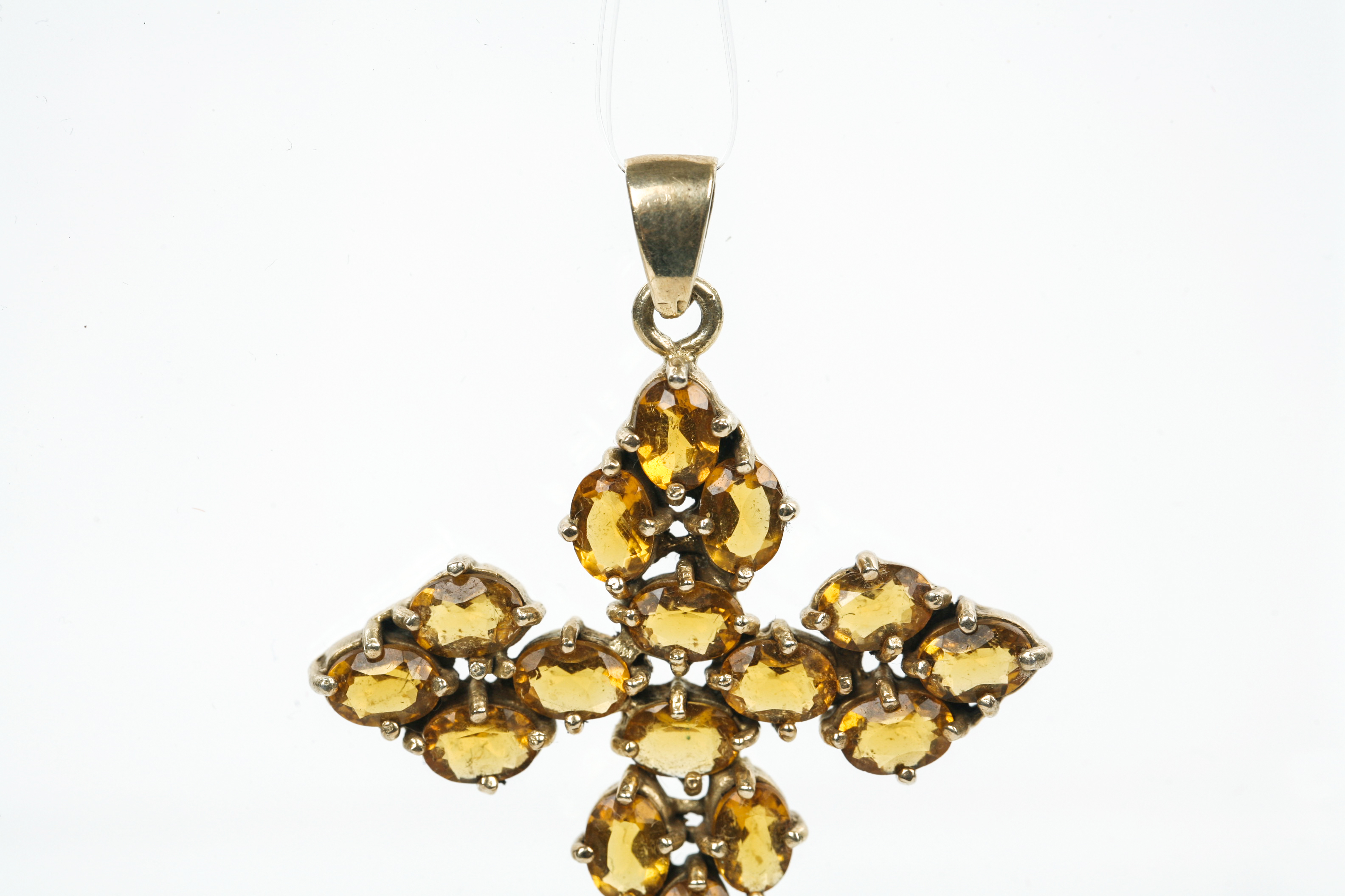 Sterling Silver Vermeil Cross Pendant