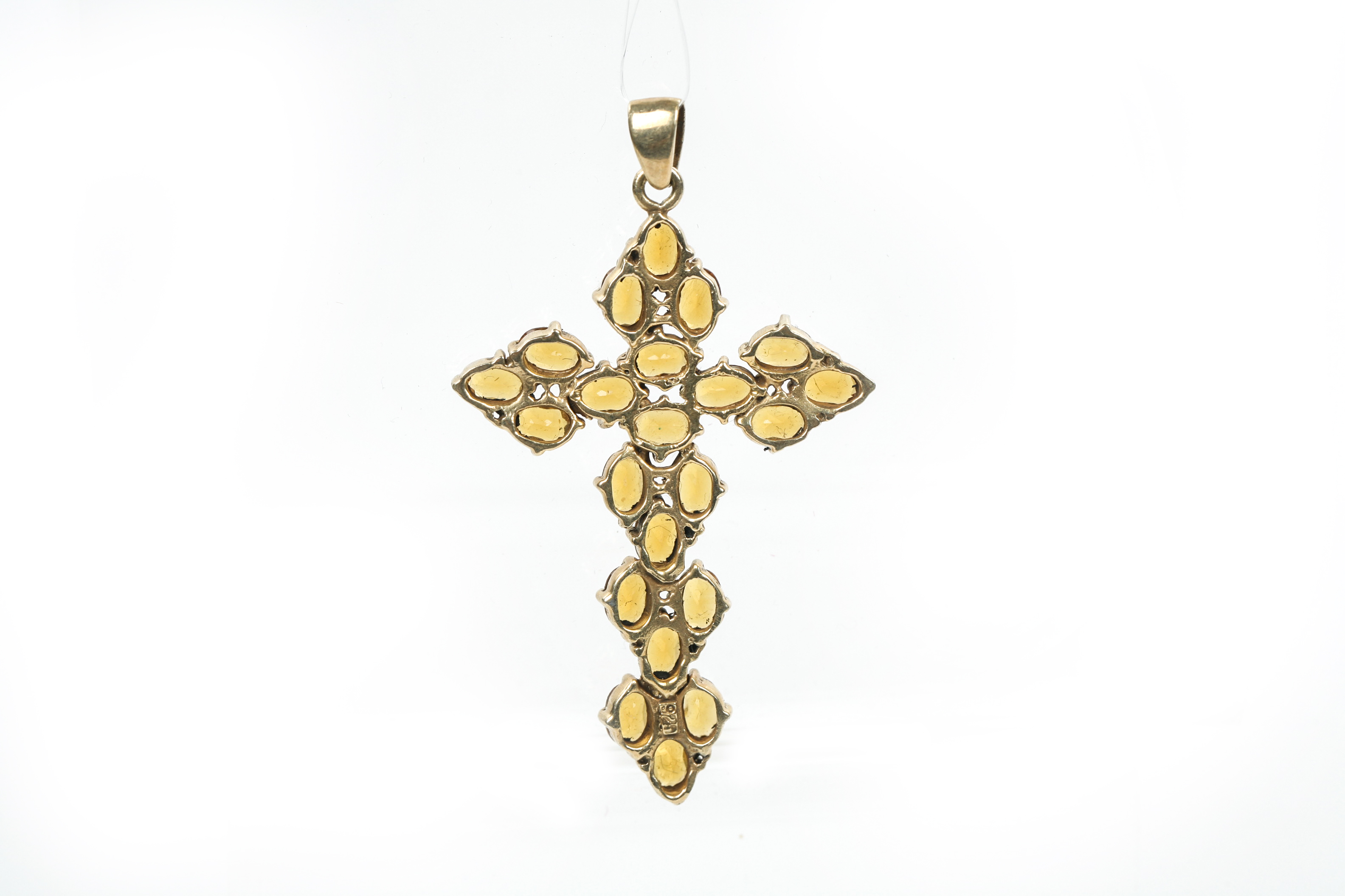 Sterling Silver Vermeil Cross Pendant